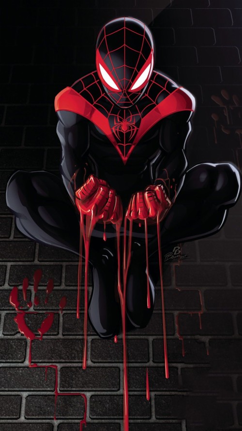 Spiderman On Behance Miles Morales Spiderman Tattoo 1936581 HD