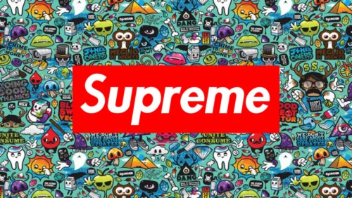 Supreme Wallpaper Wallpapersafari Supreme Logo Pattern 680