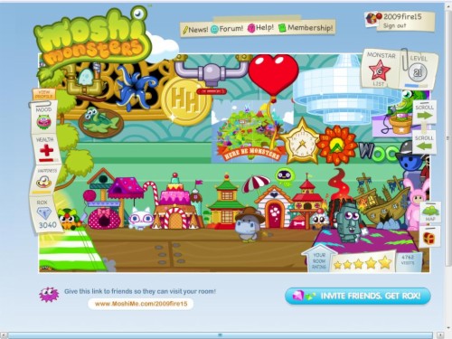 That's - Best Moshi Monster Room (#1011687) - HD Wallpaper ...