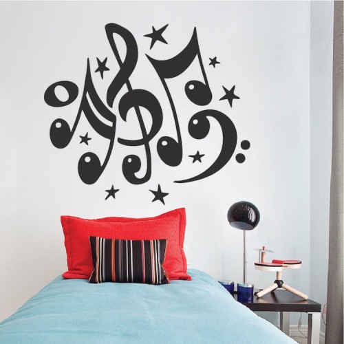 Musical Notes Home Decor Music Note Wall Decals Speaker - Dandelion
