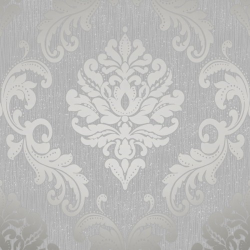 Silver Glitter Damask Wallpaper Chelsea Glitter Damask Wallpaper Soft