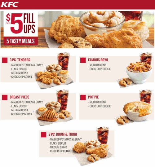 5 Dollar Box Kfc New Wallpaper Hd Noeimage - Kfc Menu Deals (#1108051 