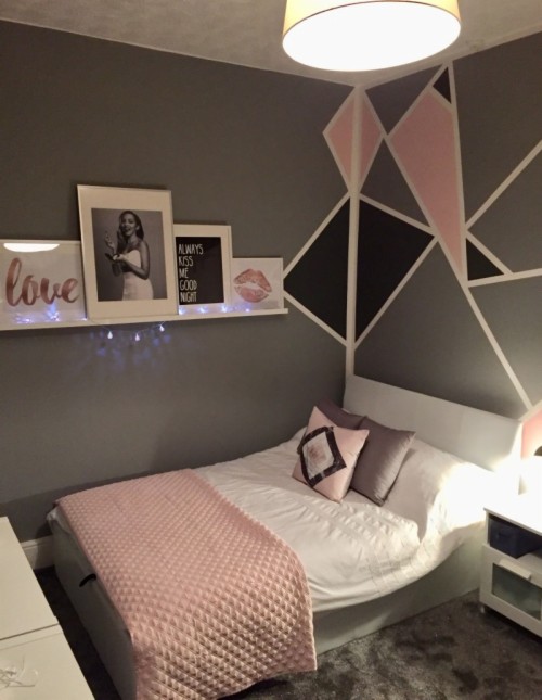 61 Fun And Cool Teen Bedroom Ideas Teenage Pink And Grey Bedroom 1111304 Hd Wallpaper Backgrounds Download