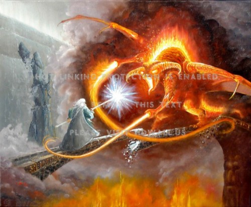 Photo Wallpaper Bridge, Balrog, Fight, Gandalf, Lord - Lord Of The ...