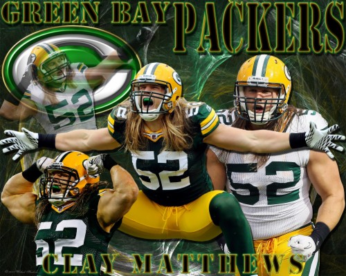 Green Bay Packers Kertas Dinding Entitled Clay Matthews