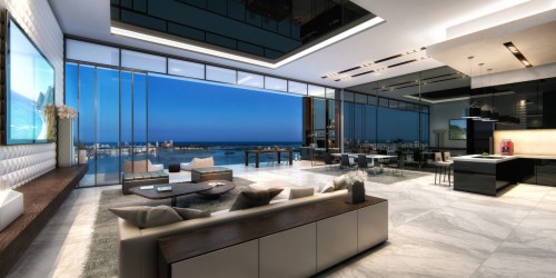 Lowerpenthouse - Echo Brickell Living Room (#1186386) - HD Wallpaper