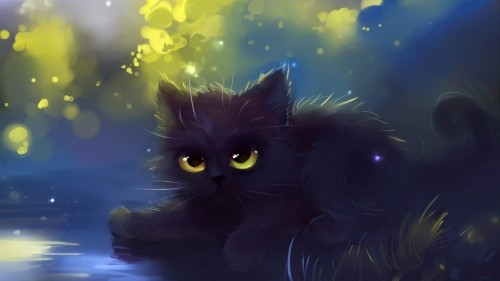 Fantasy Wallpaper Cat (#122107) - HD Wallpaper & Backgrounds Download