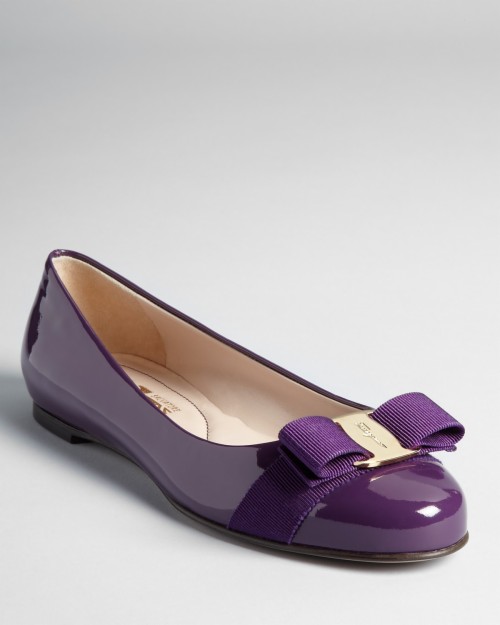 salvatore ferragamo purple shoes