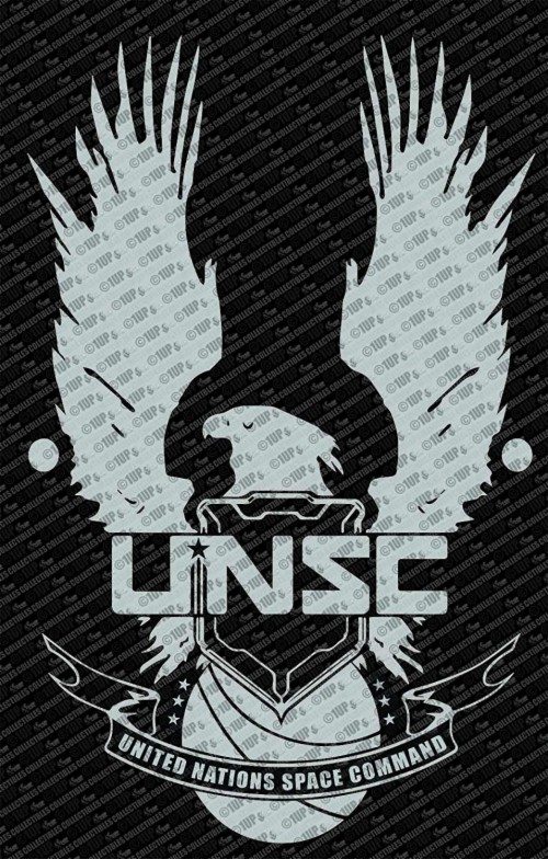 Halo Unsc Logo Wall Die Cut Vinyl Decal - Halo United Nations Space ...