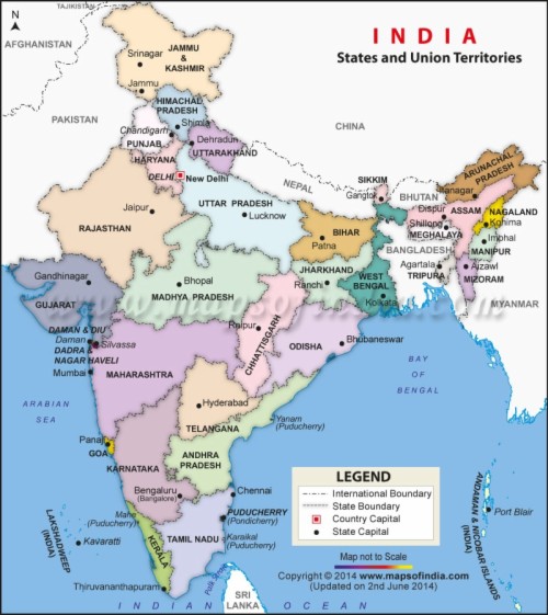 India Map In Hindi - India Political Map In Hindi (#630675) - HD ...