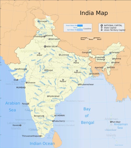 India Map In Hindi - India Political Map In Hindi (#630675) - HD ...