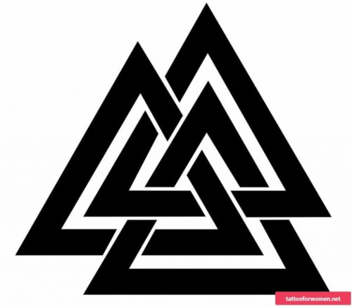 Valknut Symbol As A Viking Tattoo - Three Triangle (#1319870) - HD ...