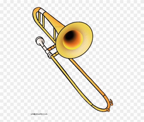 Trombone Clipart Brass - Trombone Clip Art (#1325094) - HD Wallpaper