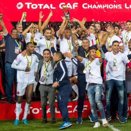 Wydad Casablanca Lift Caf Champions League Trophy - Champions League ...