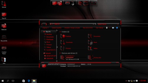 Download Futuristic Hacker Theme 2 For Windows 10/8 - Hacker Themes For ...