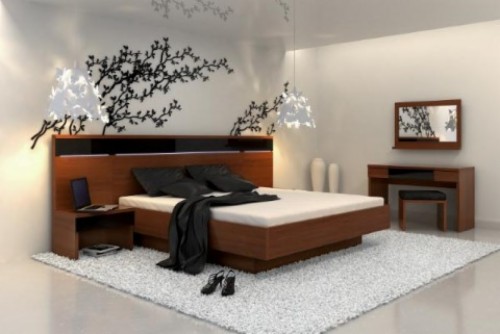 Modern Japanese Style Bedroom Furniture Renovating