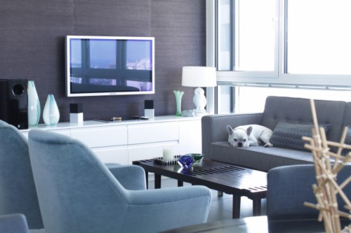 Black Coffee Table Dark Grey Walls With Contemporary