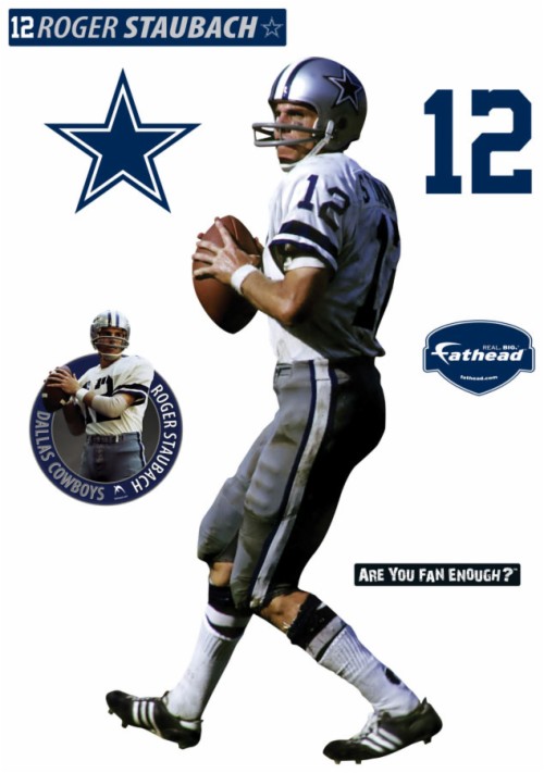 Zoom - Roger Staubach Fathead (#1418537) - HD Wallpaper & Backgrounds