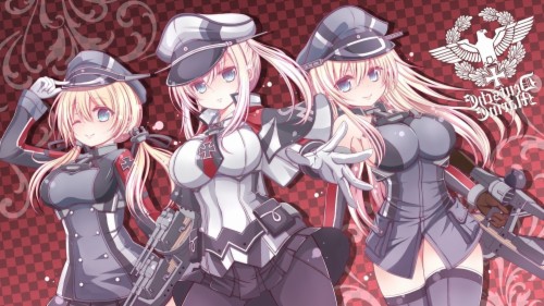 Kancolle Bismarck And Graf Zeppelin Hd Wallpaper Backgrounds Download