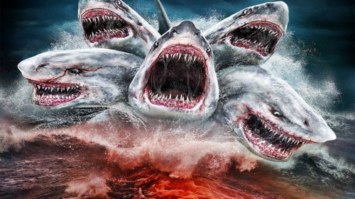 Sharknado Collection - 5 Headed Shark Attack Poster (#1491132) - HD ...