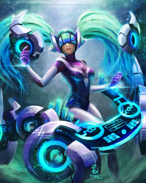 Dj Sona Kinetic By Torahimemax Hd 4k Wallpaper Fan - League Of Legends ...