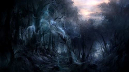Dark Enchanted Forest Ghost Full Screen Wallpaper Enchanted Forest Hd Wallpaper Backgrounds Download