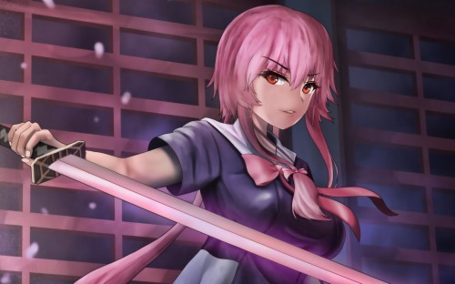 Anime Future Diary Yuno Gasai Mirai Nikki Hd Wallpaper - Future Diary ...