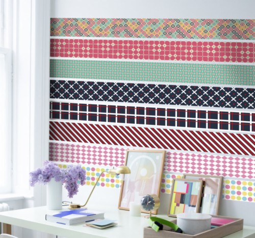 Learn How To Diy Washi Tape Wallpaper With This Tutorial - Decorate