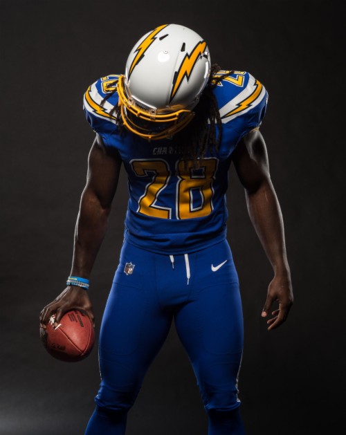 melvin gordon color rush jersey