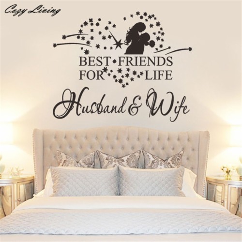 Wallpaper Sticker Bedroom New Husband And Wife Vinyl