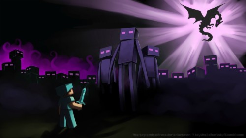 Enderman Endermen Minecraft Steve Artistic Minecraft Dragon
