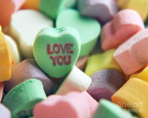 Conversation Hearts Background/wallpaper - Valentines Candy Hearts ...