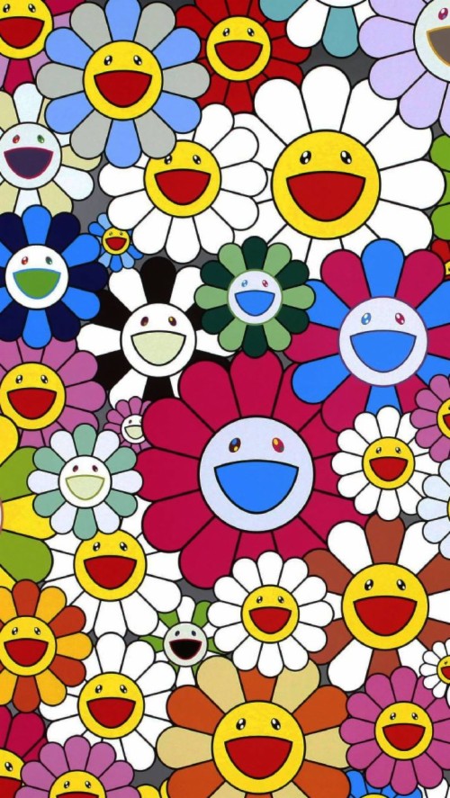 Takashi Murakami Wallpaper - Takashi Murakami Flowers And Skulls ...