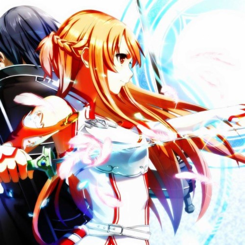 Sword Art Online, Yuuki Asuna, Anime, Kirigaya Kazuto, - Dual Monitor ...