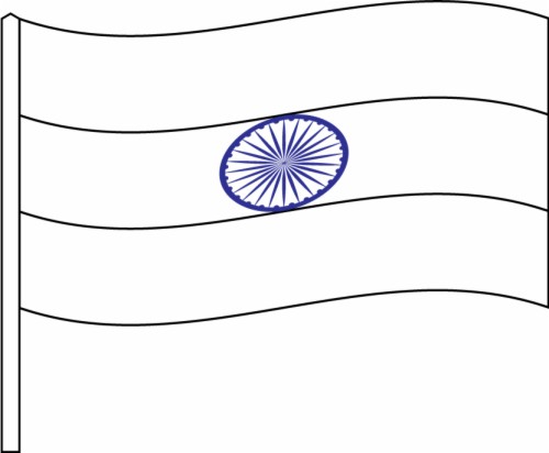 Download Free Blank Indian Flag To Color Gif - National Flag Without ...