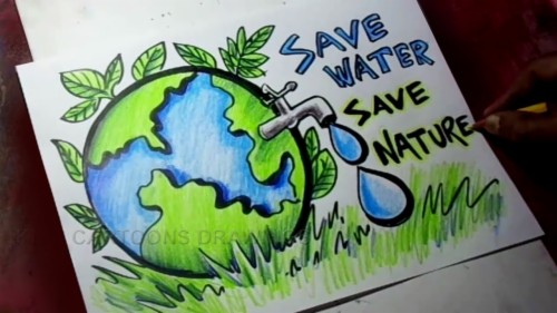 Aggregate 159+ save water poster drawing