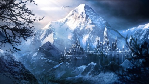 Winter In Mountains Wallpaper - Fantasy Landscape Background (#1824034 ...