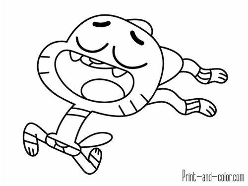 amazing world of gumball coloring pages unique gumball