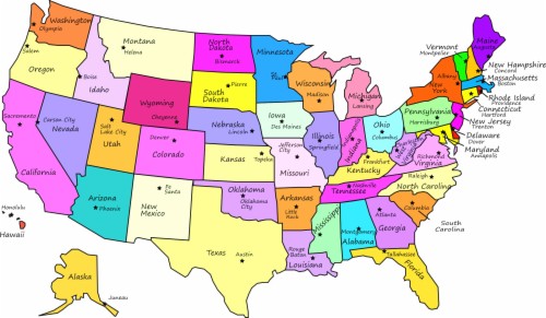 Download Usa Map Cities - States Map With State Names (#630919) - HD ...