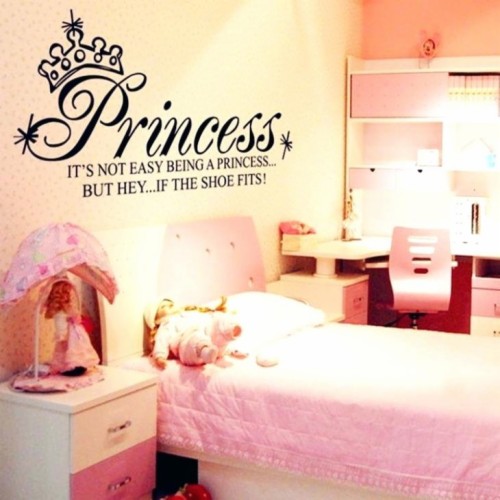 Wall Decals For Girls Bedrooms Princess Art Quote Wall