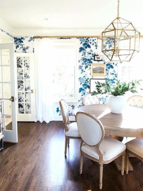 Wallpaper Dining Room View Product Damask Wallpaper Blue Wallpaper