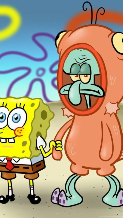 Android Hd Spongebob And Squidward Fish Costume Hd Wallpaper Backgrounds Download