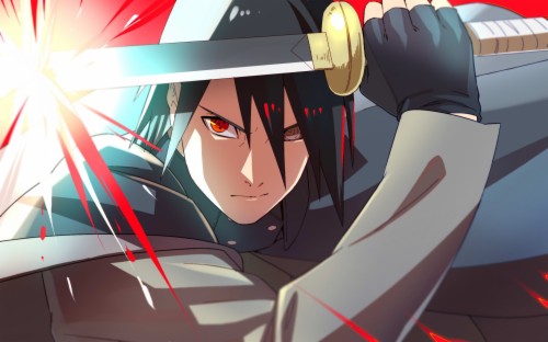 Photo Wallpaper Anger Naruto Katana Sharingan Uchiha