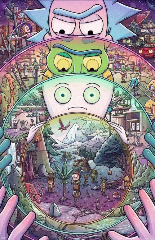 Download Ultrawide - Rick And Morty Rainbow On Itl.cat