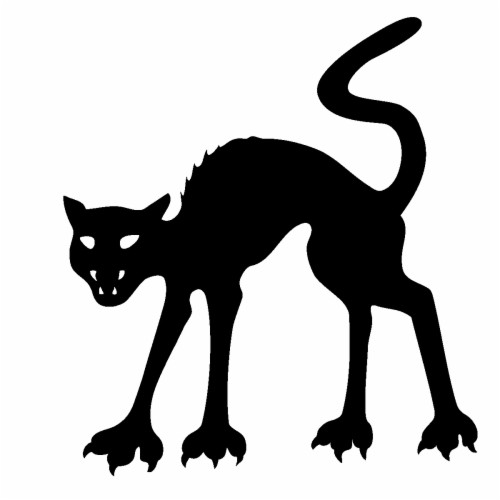 Spooky Cat Clipart - Creepy Halloween Clip Art (#2003841) - HD ...