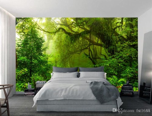 Bedroom Football Wallpaper Custom Modern Purple Forest