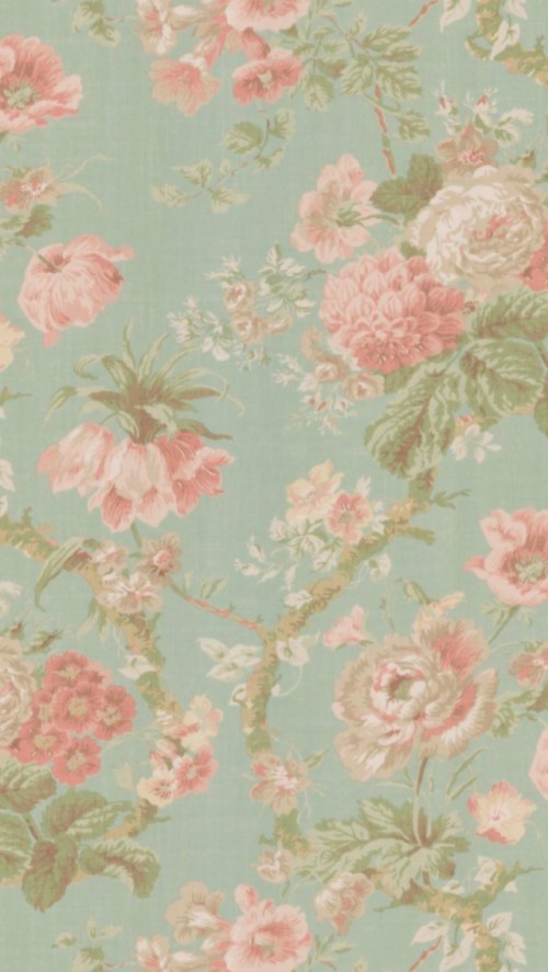 Vintage Floral Wallpaper Background Wallpapers - Cute Floral Background ...