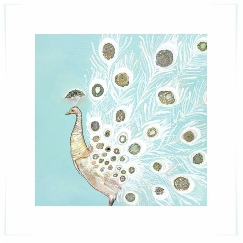 Peacock Metal Wall Art Vintage Metal Peacock Wall Art - Canvas Print ...