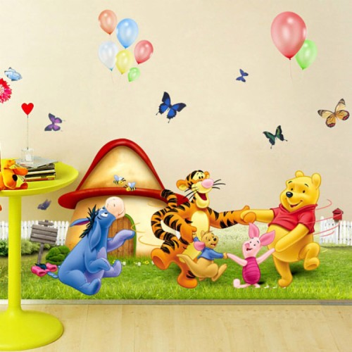 Winnie The Pooh Baby Room Nursery Murals Yahoo Image - Classic Winnie ...