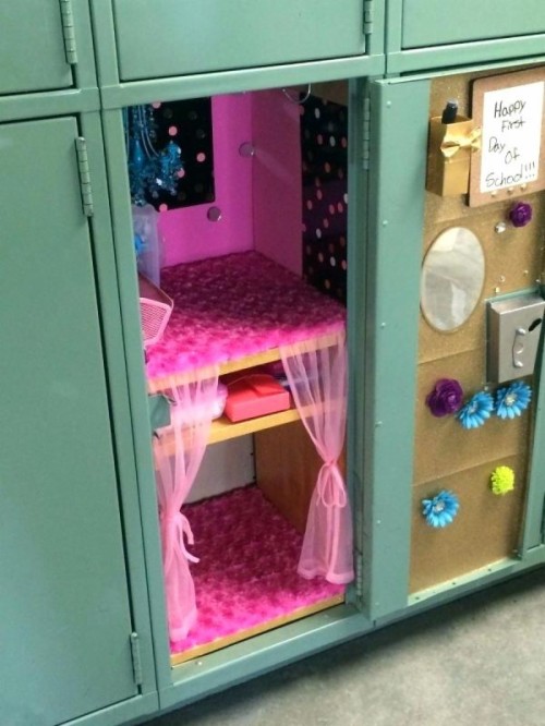 2 For Girls With Cool Locker Ideas Locker Shelfs Boys